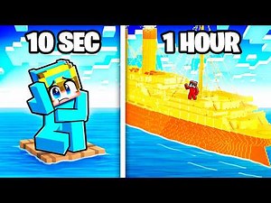 10 Seconds vs 1 Hour CRUISE SHIP Build Challenge!