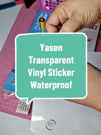 Waterproof Transparent Vinyl Stickers for Crafting