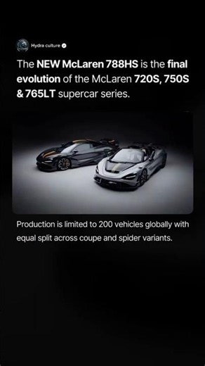Finally! McLaren Launches the 788HS – The Ultimate 720S Successor #mclaren