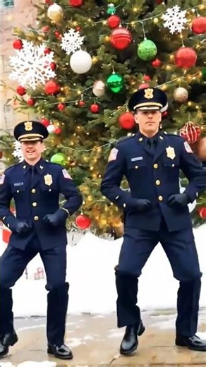 USA Police Officers Dance on Christmas 🎄💃 | Funny Cops Holiday Moves