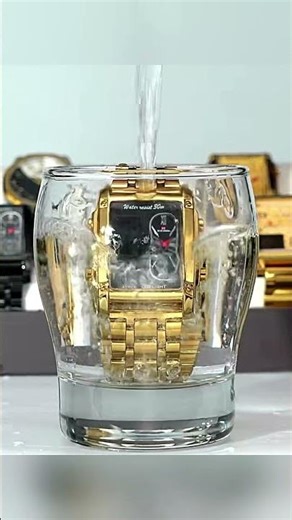 2025 New Men Watches Square LED Electronic Quartz Movement Stainless Steel Luxury W