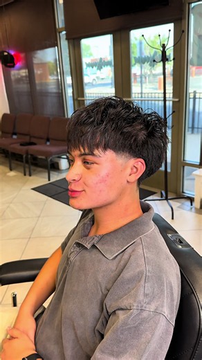 Mid Taper with Textured Fringe Hairstyle | Manassas VA Barber