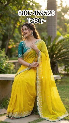 Beautiful sequence, work, & cut work border @1250/WSTP 8807469520 #new #low #designer #shorts #live