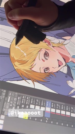 イラストメイキング: Snow Man 風のアナログとデジタル