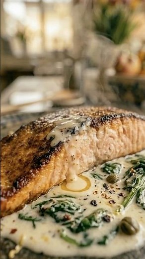 Perfect Creamy Lemon Salmon in 15 minutes🍋🔥
