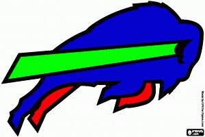 Logo of Buffalo coloring page, printable Logo of Buffalo