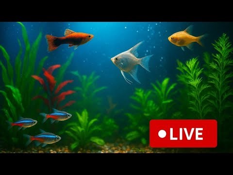 Most Beautiful Fish Tank LIVE just for you🐠 Stress Relief for youuu!!! 01-12-2025