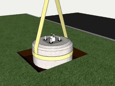 Typical Light Pole Installation C/E System -- Single Standard Collar
