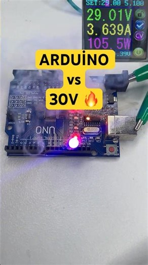 Arduino ya Yüksek Voltaj Verirsen Ne Olur?🔥💀#shorts #arduino #elektronik