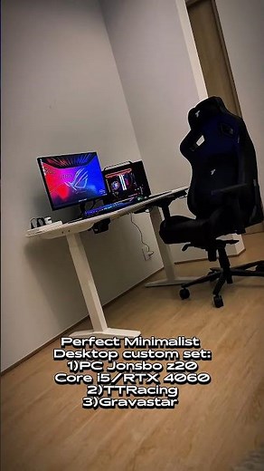 Perfect Minimalist Desktop Setup — Jonsbo Z20 + RTX 4060 + Gravastar Accessories