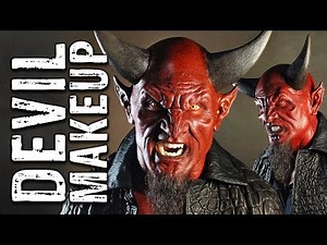 Devil Halloween Makeup Transformation