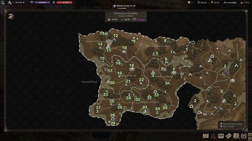 Ormance County Map - Wartales Walkthrough