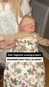 5.7K views · 90 reactions | If you got your child a sewing machine for Christmas, this is great to start them with! #beginnersewingproject #sewbabydollblanket #kidssewing #howtosew #teachingkidstosew | Sewing Parts Online | Facebook