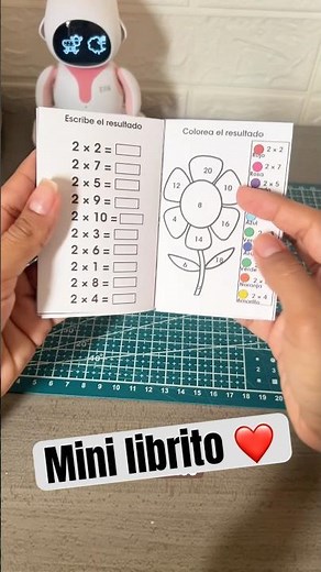 My first mini book of multiplication tables