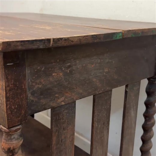 5.6K views · 81 reactions | Gave this old and weary library table a rustic and charming makeover. #furniture #tablemakeover #paintedfurniture #furnitureflip #dixiebellepaint | Salvaged Inspirations | Facebook
