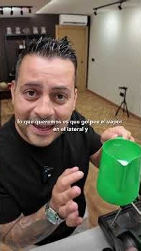 La posición del vaporizador es clave para emulsionar la leche