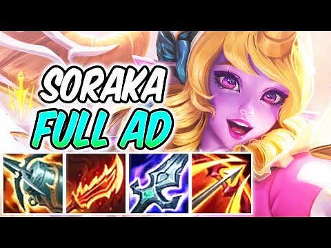 S+ FULL AD SORAKA MID ON-HIT RAGEBLADE | New Build & Runes | League of Legends S12