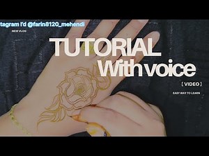 Basic Mehendi Tutorial for Beginners | Easy & Beautiful Mehndi Design Step-by-Step