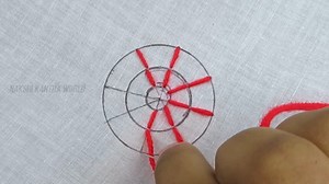https://youtu.be/1Pi3YwR4Yes Hand Embroidery Super Creative Circle Flower Embroidery Design for Beginner | Crafty Needles 7