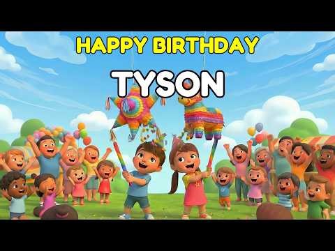 TYSON Happy Birthday Song 👑 Premium 3D Animation