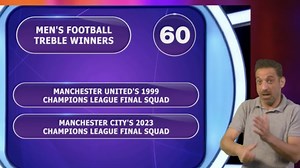 Quiz show contestants baffled after finding out five of Man Utd's 1999 Champions League final squad were pointless answers
