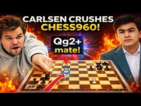 Magnus Carlsen Unleashes a Rare Chess960 Attack Ending in a Stunning Forced Mate