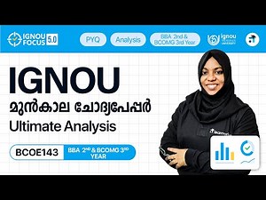 BCOE 143 Fundamentals of Financial Management | BBA |BCOM | IGNOU PYQ Analysis #ignouexam #learnwise