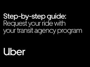 Requesting Uber rides with your transit agency | Uber Transit | Uber