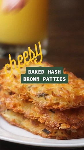 Cheesy Baked Hash Brown Patties Recipe