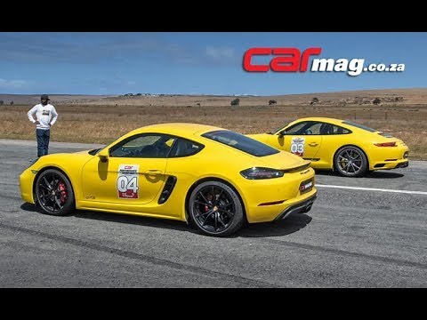 DRAG RACE: Porsche Cayman GTS vs Porsche 911 T Carrera