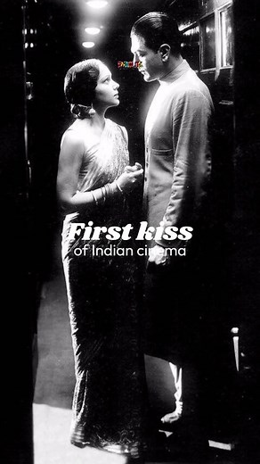 Enroute Indian History by Anoushka Jain on Instagram: "The first kissing scene in Indian cinema was in the movie “Karma” which was released in 1933. The kissing scene was between Devika Rani and Himanshu Rai, who were also the co-founders of the Bombay Talkies studio that produced the film. Devika Rani and her husband Himanshu Rai, who also directed the film, shared a four-minute kiss. Some say this was Bollywood’s first and longest kiss. #oldbollywood #oldbollywoodsongs #oldbollywoodmovies #old