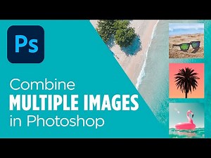 Combine images to make a collage in Photoshop - Beginner tutorial with practice files