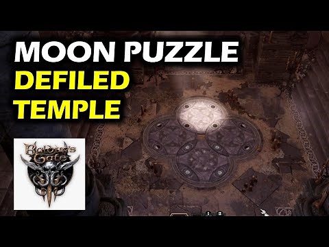 Defiled Temple Moon Puzzle | Plate Puzzle/ Floor Puzzle | Baldurs Gate 3: Find The Nightsong