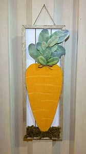 8.2K views · 32 reactions | Easter Carrot Sign Dollar Tree DIY #dollartree #dollartreediy #easterdiy #CraftyBeach | Crafty Beach | Facebook