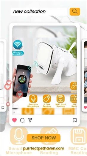 Cute Puppy Dog Wireless Speaker - Portable Bluetooth Music Player