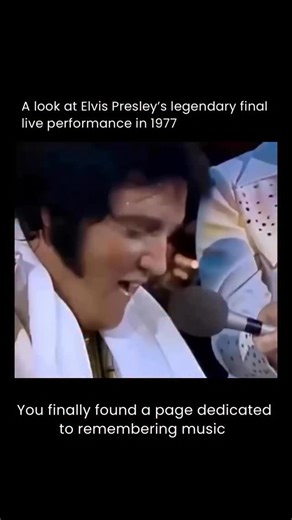 Remembering Music on Instagram: "Elvis Presley – Final Performance (Indianapolis, 1977) Elvis Presley’s last concert took place on June 26, 1977, at Market Square Arena in Indianapolis — just seven weeks before his passing. Despite his declining health, he stepped onstage in his iconic white jumpsuit and delivered classics like “Hound Dog” and “Can’t Help Falling in Love” to more than 18,000 fans who had no idea it would be his final show. It was a bittersweet moment — his voice still strong, hi