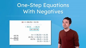 One-Step Equations With Negatives