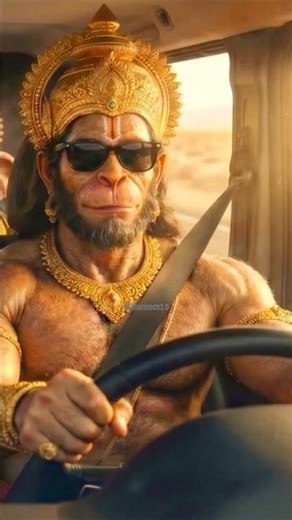 Hanuman Car driving #aivideos #futuretech2.0 #foryou #2026