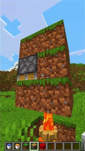 Campfire build in Minecraft
