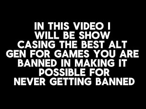 Roblox Alt Gen OP (Link In Description)