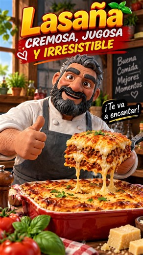 RECETA EXPRESS - LASAÑA CASERA 🔥🍝 #receta #shorts #comida