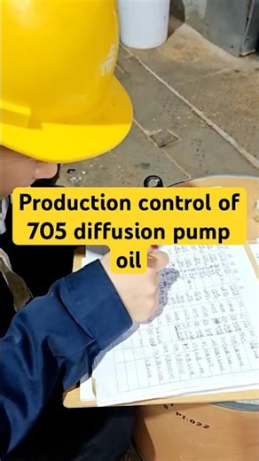 Production control of 705 diffusion pump oil