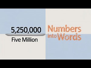 Large Numbers Explained | Converting Words to Figures
