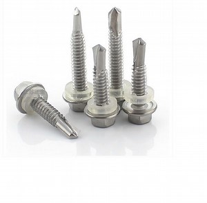 [Hot Item] Heavy-Duty Hex Washer Head Drilling Screws for Metal and Wood