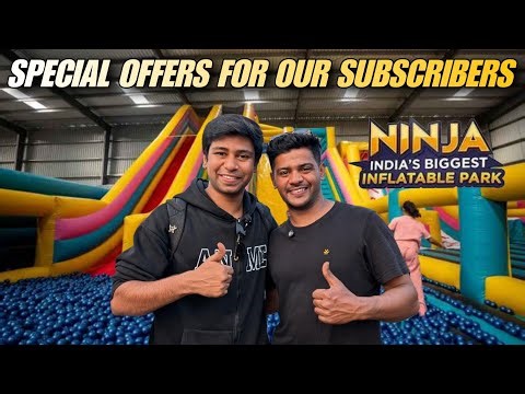 Biggest Ninja inflatable Amusement park in Bangalore | Special offers for our subscribers ❤️