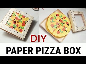 How to make a Pizza box /paper box for pizza /DIY origami
