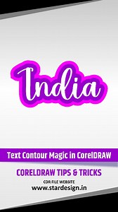 Text Contour Magic in CorelDRAW Tutorial #shortsCdr File Dowanload Karne Ke Liye Visit Karein www.stardesign.in WEBSITE : www.stardesign.in FACEBOOK : https://www.facebook.com/stardesign15 INSHTAGRAM : https://www.instagram.com/stardesignin/ TWITER : https://x.com/star_design/ PINTEREST : https://in.pinterest.com/stardesignin/ #stardesignin #stardesign #CorelDraw #CdrFile | Star Design