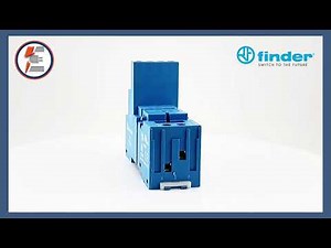Finder Relay Socket 94.04 | 250V 10A DIN Rail / Panel Mount Blue