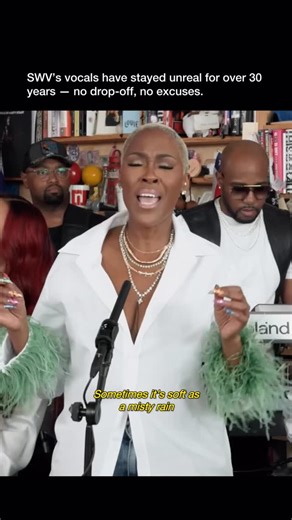 @rnbusa on Instagram: "SWV’s Tiny Desk Concert is a masterclass in vocal longevity, and their performance of “Rain” proves exactly why they’ve stood the test of time. First released in 1997, the song still carries the same smooth emotion, layered harmonies, and quiet confidence that made SWV icons of ’90s R&B. Stripped of heavy production, this Tiny Desk moment lets every harmony breathe — and somehow, their voices sound just as rich and effortless as they did over 30 years ago. It’s not nostalg