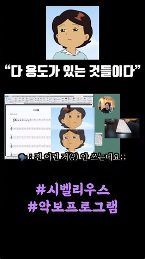 다 용도가 있는 것들이다 #keypad #악보사보프로그램 #시벨리우스 #sibelius #사용법 #music